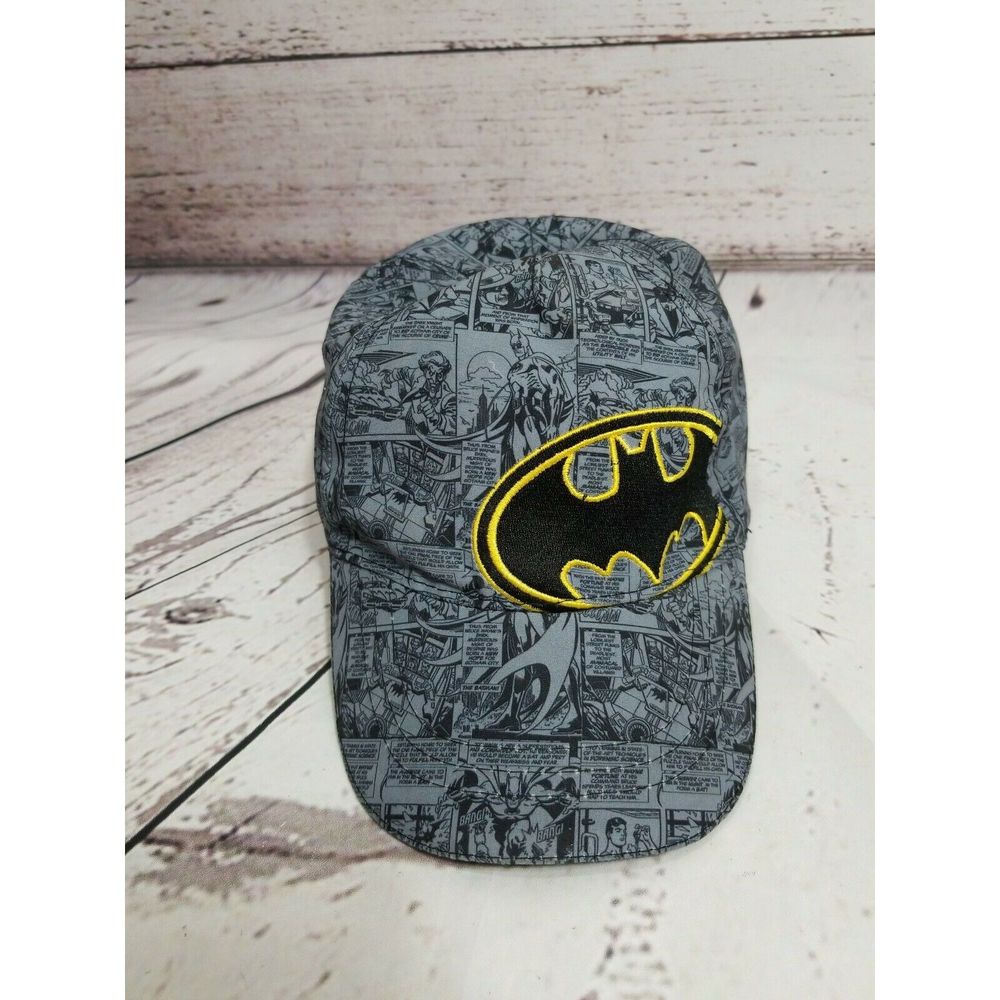 ⭐⭐SOLDFA⭐⭐ Batman Hat Cap TM Grey Neon - Picture 1 of 6